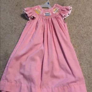 Smocked Teapot Dress Size 24m